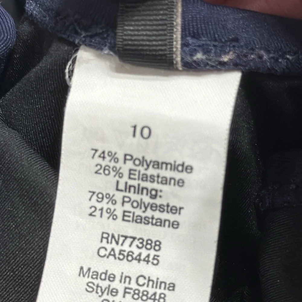 J Crew Plunging Scoopback One-Piece Swimsuit Italian Matte Navy Women’s SZ 10 - Picture 5 of 6